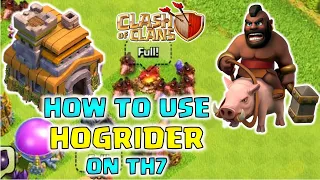 HOW TO USE HOGS FOR TH7 | TOWN HALL 7 ATTACK STRATEGY |  CLASH OF CLANS