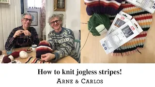 How to knit jogless stripes in the round - the easiest way by ARNE & CARLOS