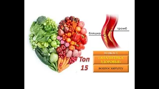 Атеросклероз. Топ 15 продуктов питания