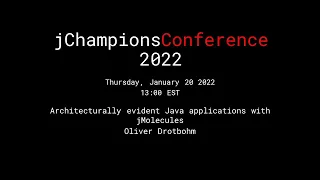 Oliver Drotbohm - Architecturally evident Java applications with jMolecules