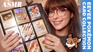 ASMR 🤍 Organizing my 100+ Eeveeloution Pokémon Card Collection Binder!~ Whispered Show & Tell 🤍