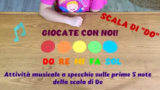 ATTIVITA' MUSICALE INTERATTIVA SULLE PRIME 5 NOTE DELLA SCALA DI DO- "DO RE MI FA SOL"