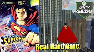 Superman The Man of Steel — Xbox OG Gameplay HD — Real Hardware {Component}