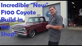 Incredible "New" Ford F100 Build in the shop! Old School with lots of New School bits!