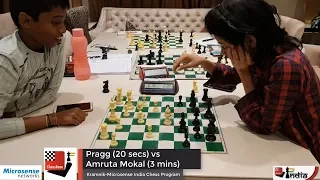Mate with one second left! Praggnanandhaa's unbelievable speed against Amruta Mokal
