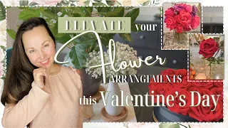 ELEVATE YOUR FLOWERS With This Fun and Easy DIY • Valentine's Day Flower Arranging Tutorial • TIPS!