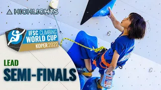 Lead semi-finals highlights || Koper 2022