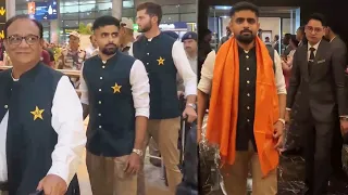 A Warm Welcome in Hyderabad as Pakistan Team Land on Indian Shores | #CWC23 | PCB | MA2A