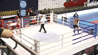 WAKO semifinal K1 Magomed Makhamaev RUS vs Moshe Or Shamaa ISR OJM   67 kg Gyor, Hungary 29 08 2019