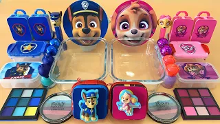 Skye vs Chase Paw Patrol | Mixing Makeup,Eyeshadow,Glitter,Clay Into Slime💝Oddly Satisfying #ASMR