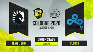CS:GO - Cloud9 vs. Team Liquid [Nuke] Map 3 - ESL One Cologne 2020 - Group B - NA