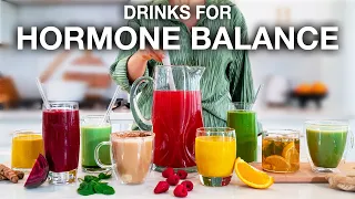 8 HORMONE BALANCING DRINKS | herbs and foods to balance hormones and support liver health!