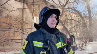 Из горящего дома в Летном городке эвакуировались 16 человек