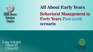 Behaviour Management in Early Years