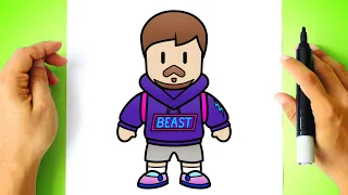 How to DRAW MR BEAST from STUMBLE GUYS