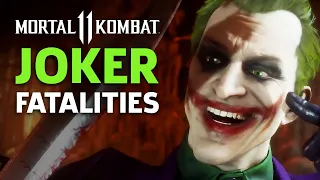 Mortal Kombat 11 - Joker Fatalities, Brutalities, And Fatal Blow Gameplay