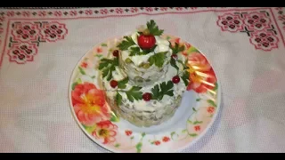 Салат с креветками / Рецепт вкусного салата / Салат з креветок / Салат на праздник.