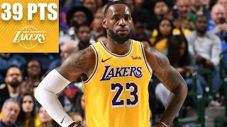 LeBron James goes off for 39-point triple-double vs. the Mavericks | 2019-20 NBA Highlights