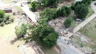 DRONE: Waverly, Tennessee flood damage