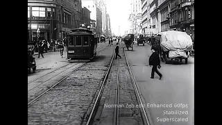 Chicago 118 years ago! (1906) (LOC National Archives) enhanced 60 fps.