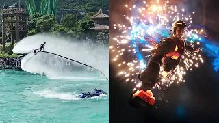 Extreme Flyboarding Heights, Fireworks & More!|| WooGlobe