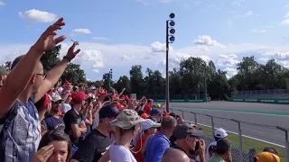 Charles Leclerc wins Monza 2019 - View from Crowd