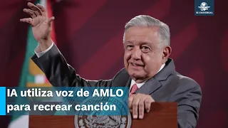 ¿AMLO canta ‘A mi manera’ en La Mañanera?