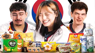 WE TRIED KOREAN SNACKS ft. Plumy