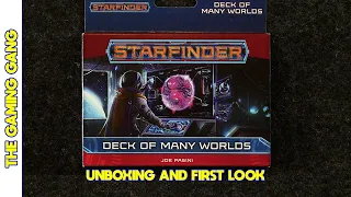 Starfinder Deck of Many Worlds - Unboxing and First Look