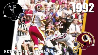 1992: Atlanta Falcons vs Washington Redskins Remastered NFL Highlights