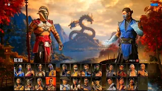 reação dos personagens ao serem escolhidos no mortal kombat 1 4K