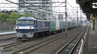 【4K】JR吹田駅 通過貨物 駅開場から日の入り前まで 2022.4.28