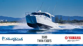 Sailfish Catamarans 3500 with Twin Yamaha F300's