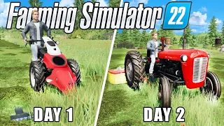 I spent 24 hours in No Man's Land with $ 0 ... ep.2 🚜Farming Simulator 2022