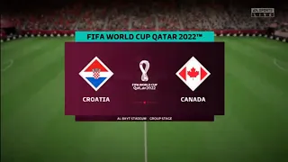 Full match FIFA 23 Croatia vs Canada World  Cup Qatar 2022