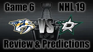 2019 Stanley Cup Playoffs | Dallas Stars vs Nashville Predators Game 6 Predictions | NHL 19 Gameplay