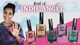 Top 5 Indie Angel Nail Polishes │Collab with ByClouser│ Live Swatches and Review │Polish with Rae