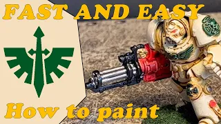 How to Paint a Deathwing Dark Angels Terminator FAST and EASY