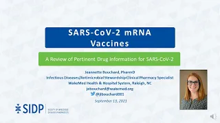 SARS-CoV-2 mRNA Vaccines: Evidence-Based Health Information Related to COVID-19