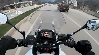 cfmoto 650 MT test sürüşü 0-100 ve rolling testi