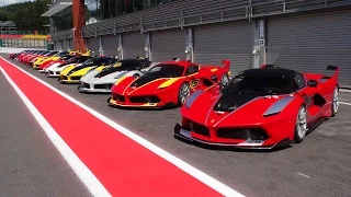 Ferrari Corse Clienti Spa - Ferrari FXX K, FXX + 599XX Evo Line up!