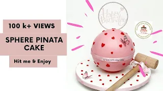 Pinata Cake/Pinata Smash Cake/ Sphere Pinata Cake/Chocolate Pinata Cake/Trending Pinata Cake