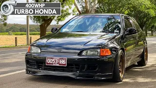 400HP TURBO B18C Honda Civic EG Hatch Review: The Perfect SLEEPER