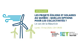 Les projets éoliens et solaires au Québec: quelles options pour la collectivité?