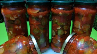 ЛЕЧО ИЗ ОГУРЦОВ на зиму. Обалденная ВКУСНЯТИНА из огурцов! Самый простой рецепт