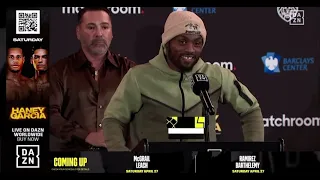 Charles Conwell Final press conference in New York City Ryan Garcia versus Devon Haney￼