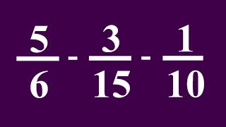 RESTA DE 3 FRACCIONES CON DIFERENTE DENOMINADOR