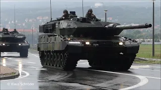 Leopard 2A7V Einfahrt in die Kyffhäuser Kaserne