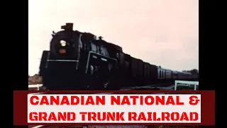 CANADIAN NATIONAL & GRAND TRUNK RAILROAD  STEAM LOCOMOTIVES IN ACTION  1958 TRAIN FILM  MD53174