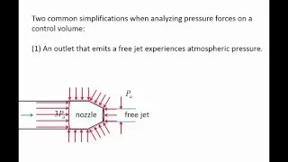 Fluid Mechanics: Topic 7.2.1 - Analyzing pressure forces on a CV